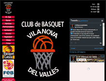 Tablet Screenshot of clubdebasquet.vilanovadelvalles.cat